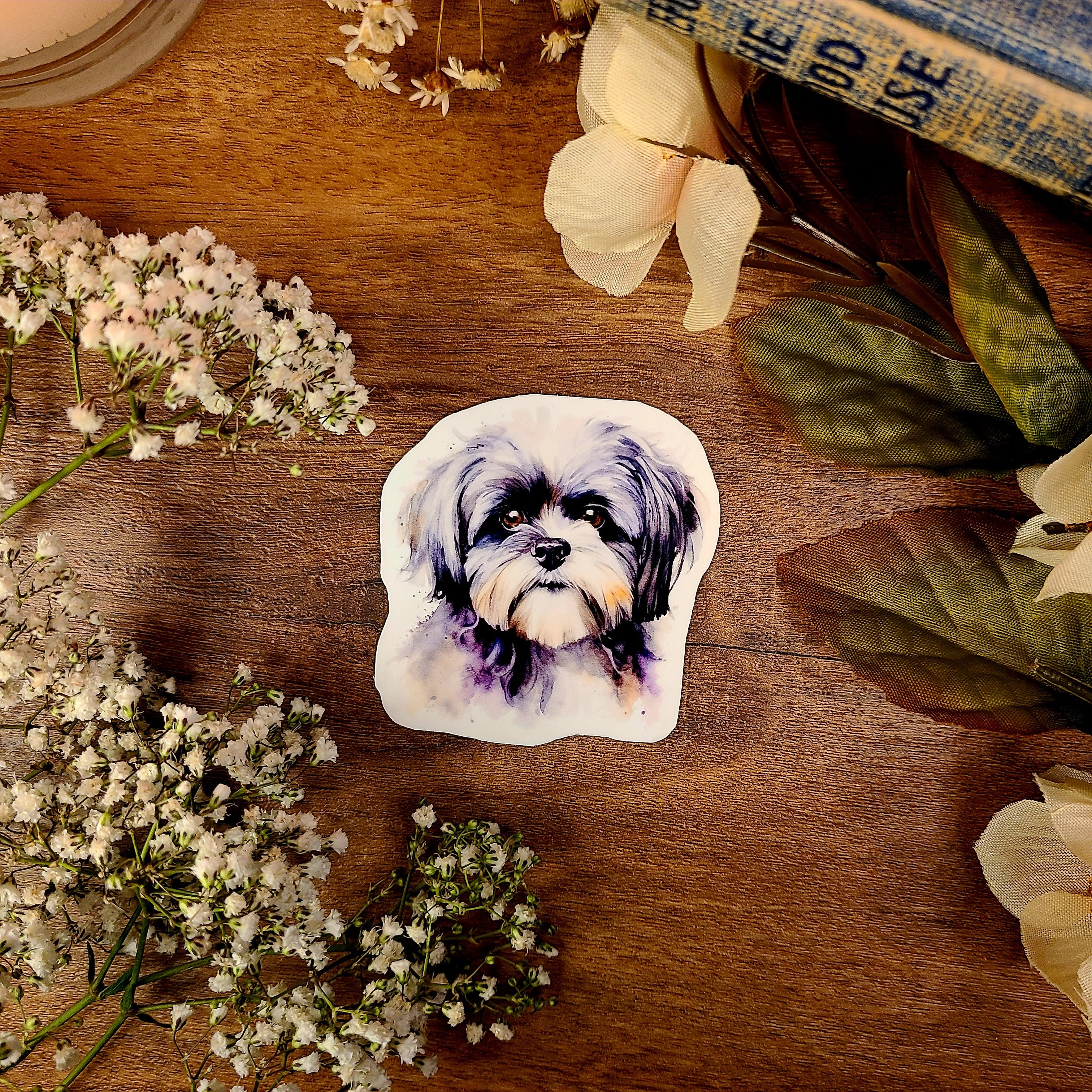 Basset Hound Sticker Dog, Fur Baby, Vinyl Sticker Decal