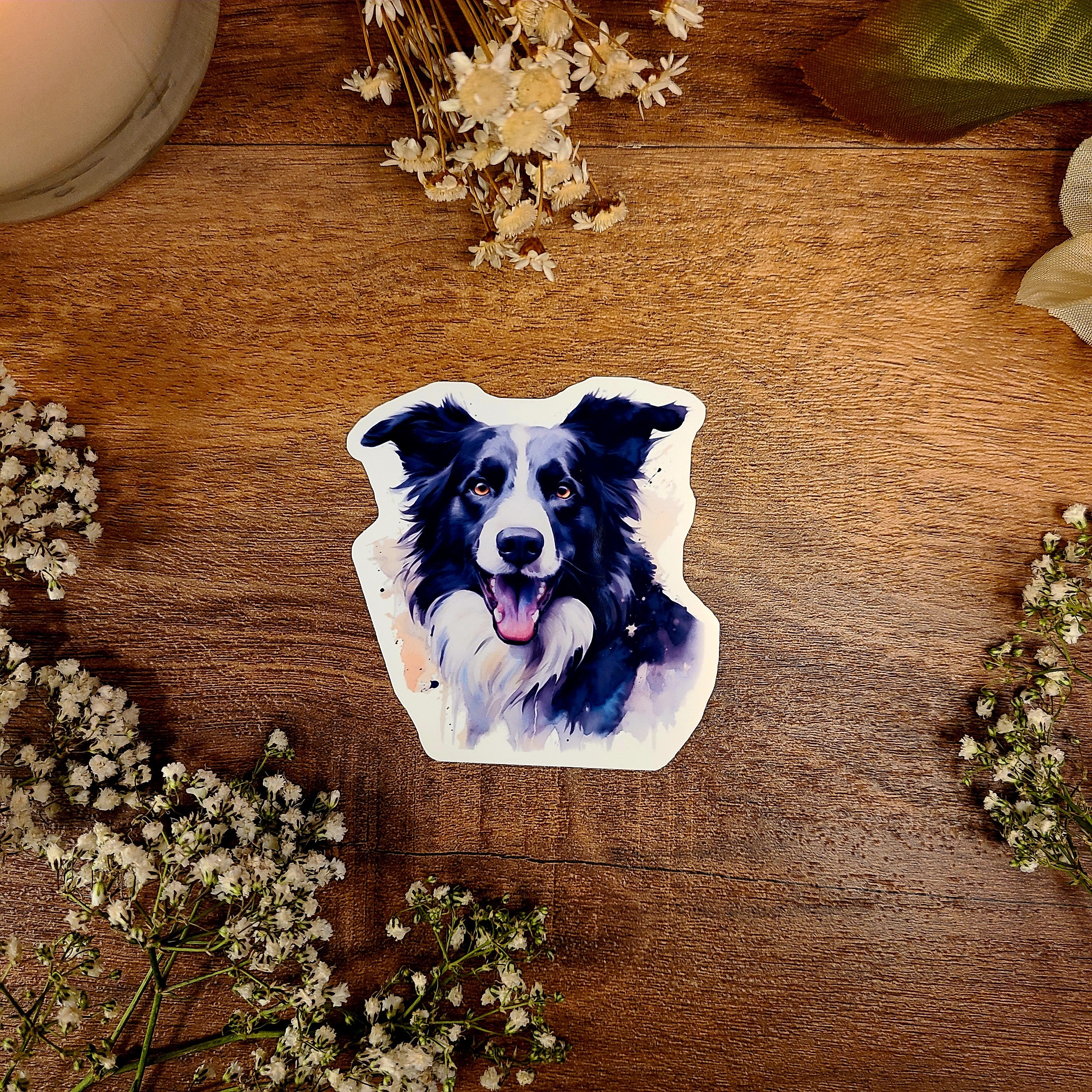 Boston Terrier Dog, Boston Bull, Fur Baby, Vinyl Sticker Decal