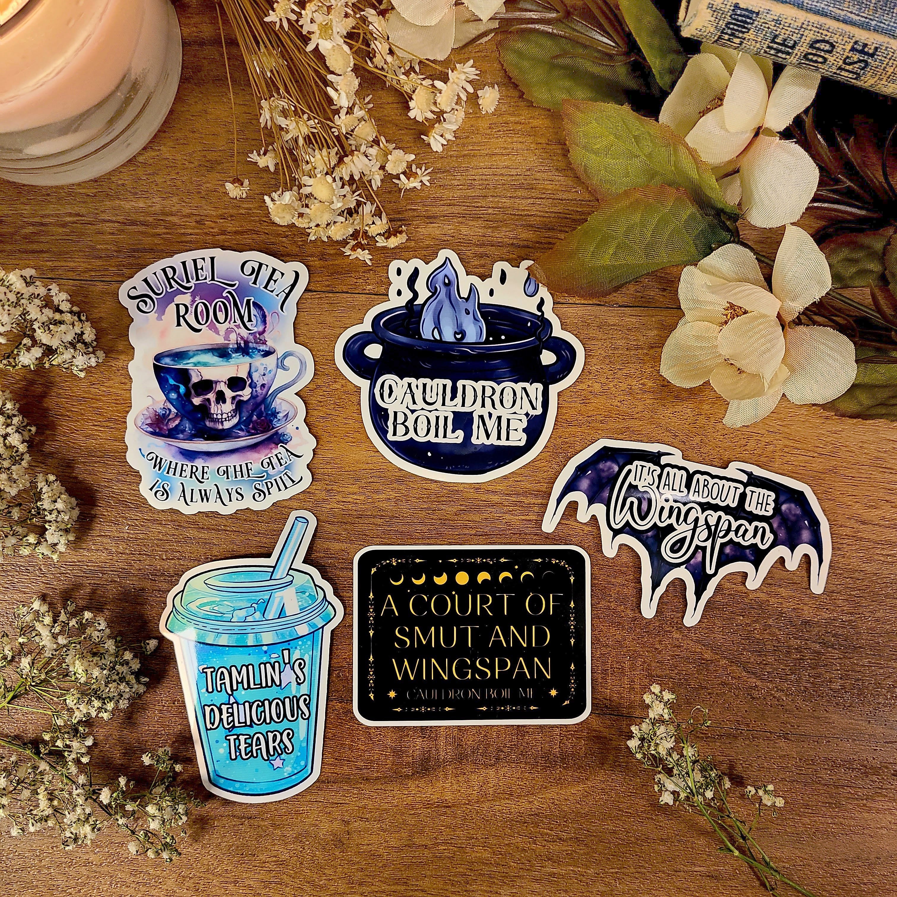 ACOTAR, Suriel Tea, Feyre, A Court of Thorns and Roses, Night Court Rhysand, Fae, Mist and Fury, Sarah J Maas, Vinyl Sticker Decal