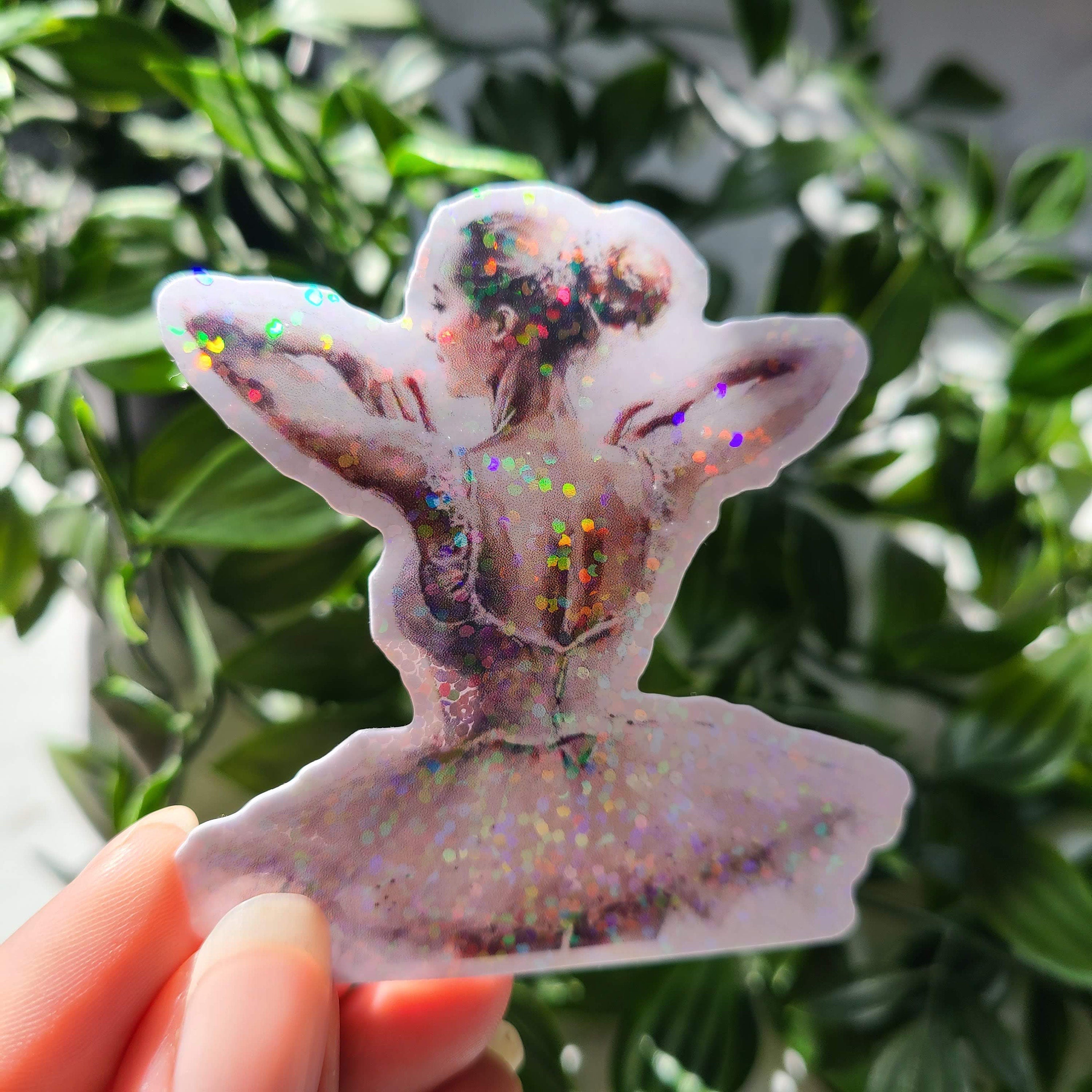 Beautiful Ballerina, Pointe, Gift, Jazz, Tap, Ballet, Lyrical, Contemporary, Hip Hop, Bag, Water bottle, Holographic Sticker Decal