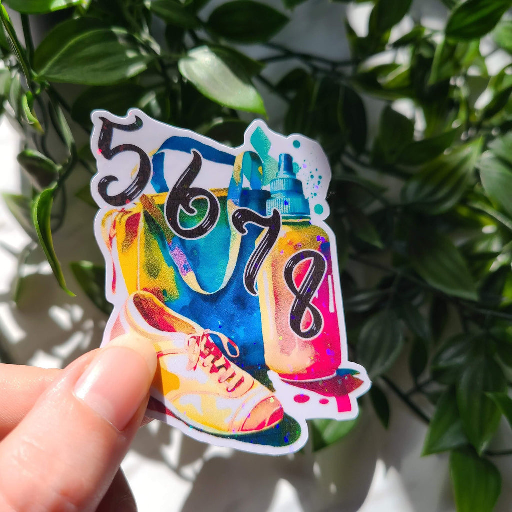 5678 Dance!, Rhythm, Gift, Jazz, Tap, Ballet, Lyrical, Contemporary, Hip Hop, Bag, Water bottle, Holographic Sticker Decal