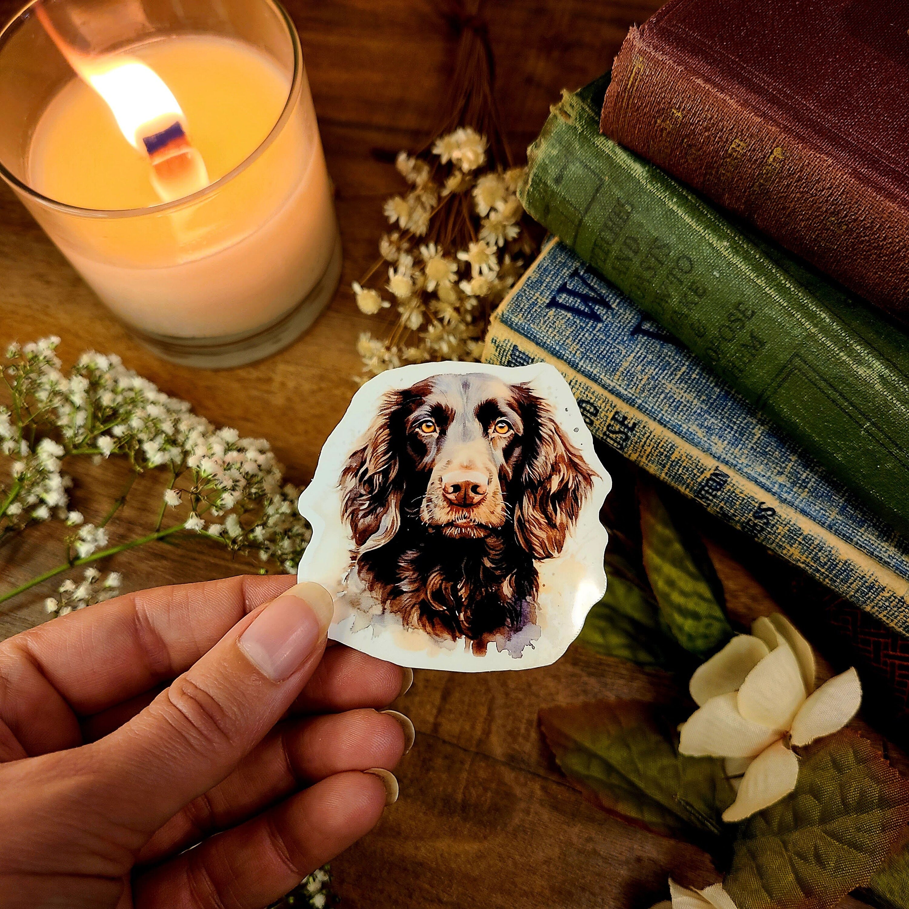 Boykin Spaniel Dog, Bird Dog, Hunting Dog, Fur Baby, Vinyl Sticker Decal