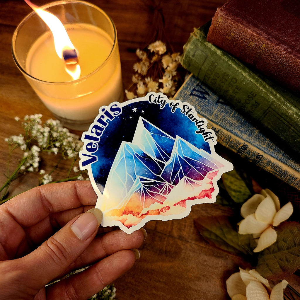 ACOTAR Velaris, A Court of Thorns and Roses, Night Court Stamp, Feyre, Rhysand, Fae, Mist and Fury, Sarah J Maas, Vinyl Sticker Decal