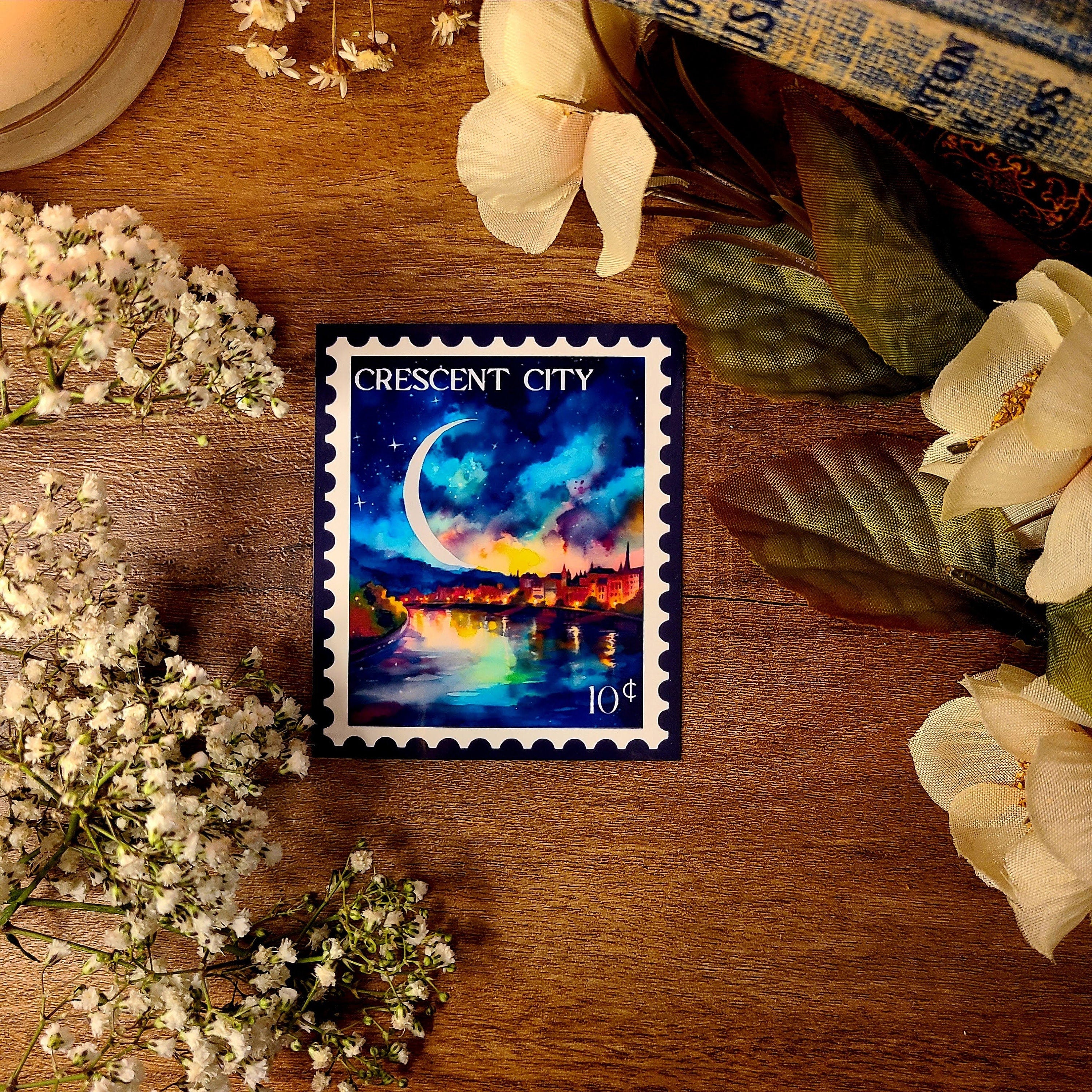 ACOTAR & TOG, A Court of Thorns and Roses, Throne of Glass Stamp, Feyre Rhysand, Fae, Mist and Fury, Sarah J Maas, Vinyl Sticker Decal