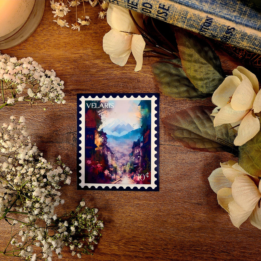 ACOTAR Velaris City Stamp, A Court of Thorns and Roses, Throne of Glass Stamp, Feyre Rhysand, Fae, Sarah J Maas, Vinyl Sticker Decal