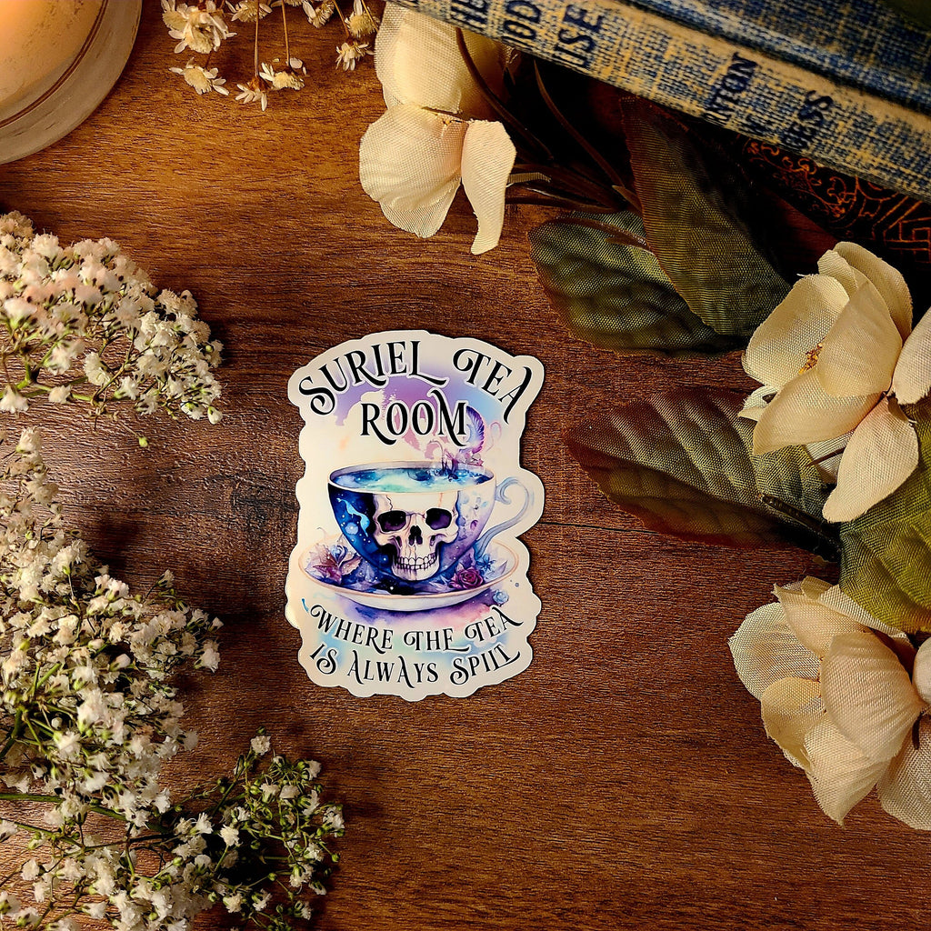 ACOTAR, Suriel Tea, Feyre, A Court of Thorns and Roses, Night Court Rhysand, Fae, Mist and Fury, Sarah J Maas, Vinyl Sticker Decal