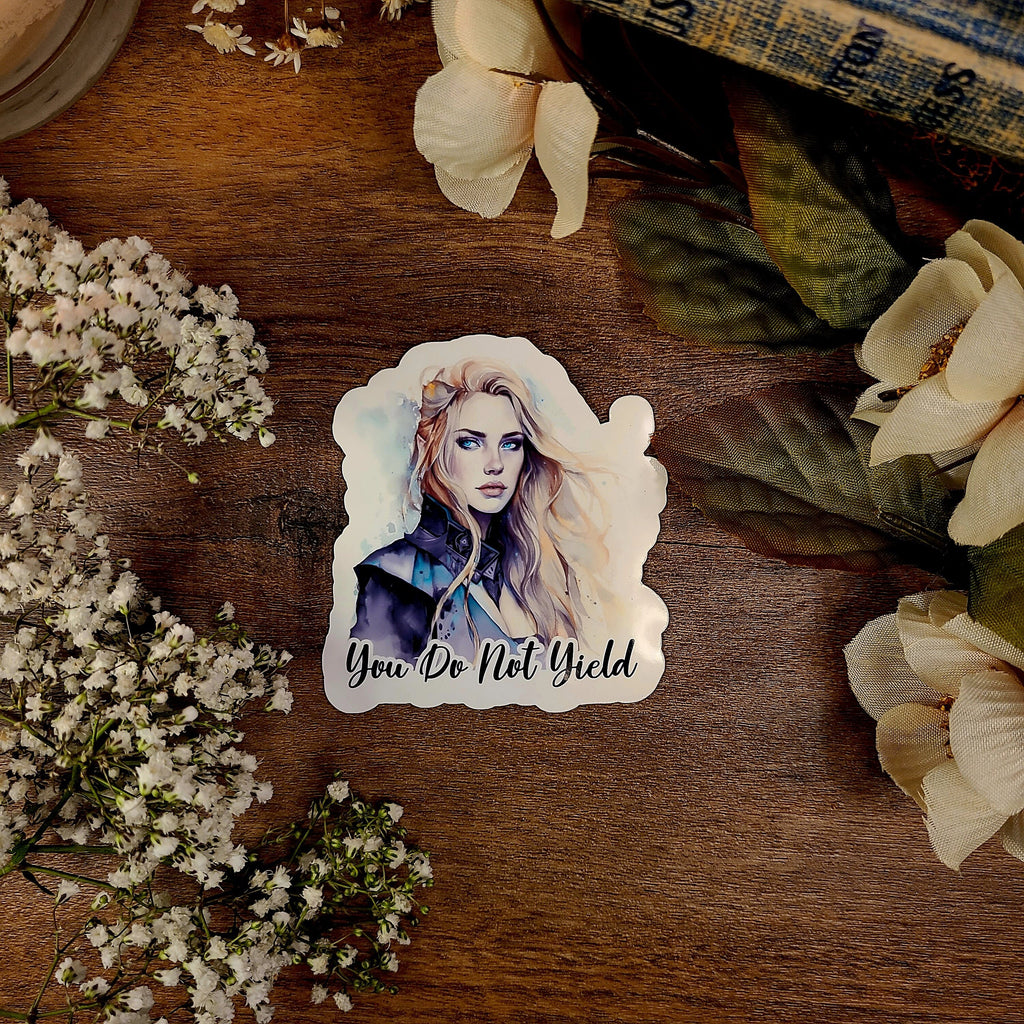 Aelin Back Tattoos, Throne of Glass, TOG, Rowan, Aelin Galathynius, Fae, Sarah J Maas, Vinyl Sticker
