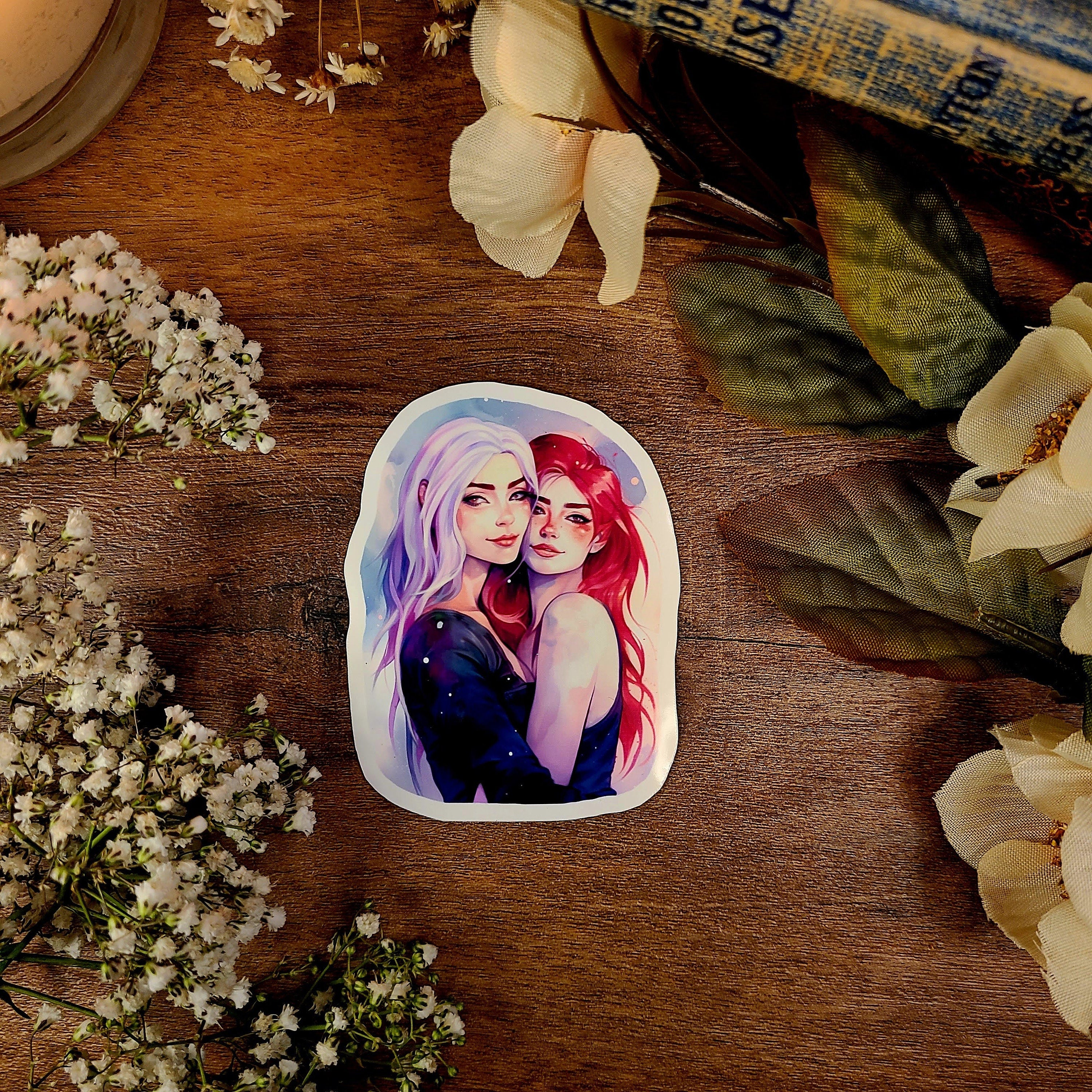 Bryce Quinlan Back Tattoo, Crescent City, Hunt Athalar, Light It Up, Fae, Sarah J Maas, Vinyl Sticker