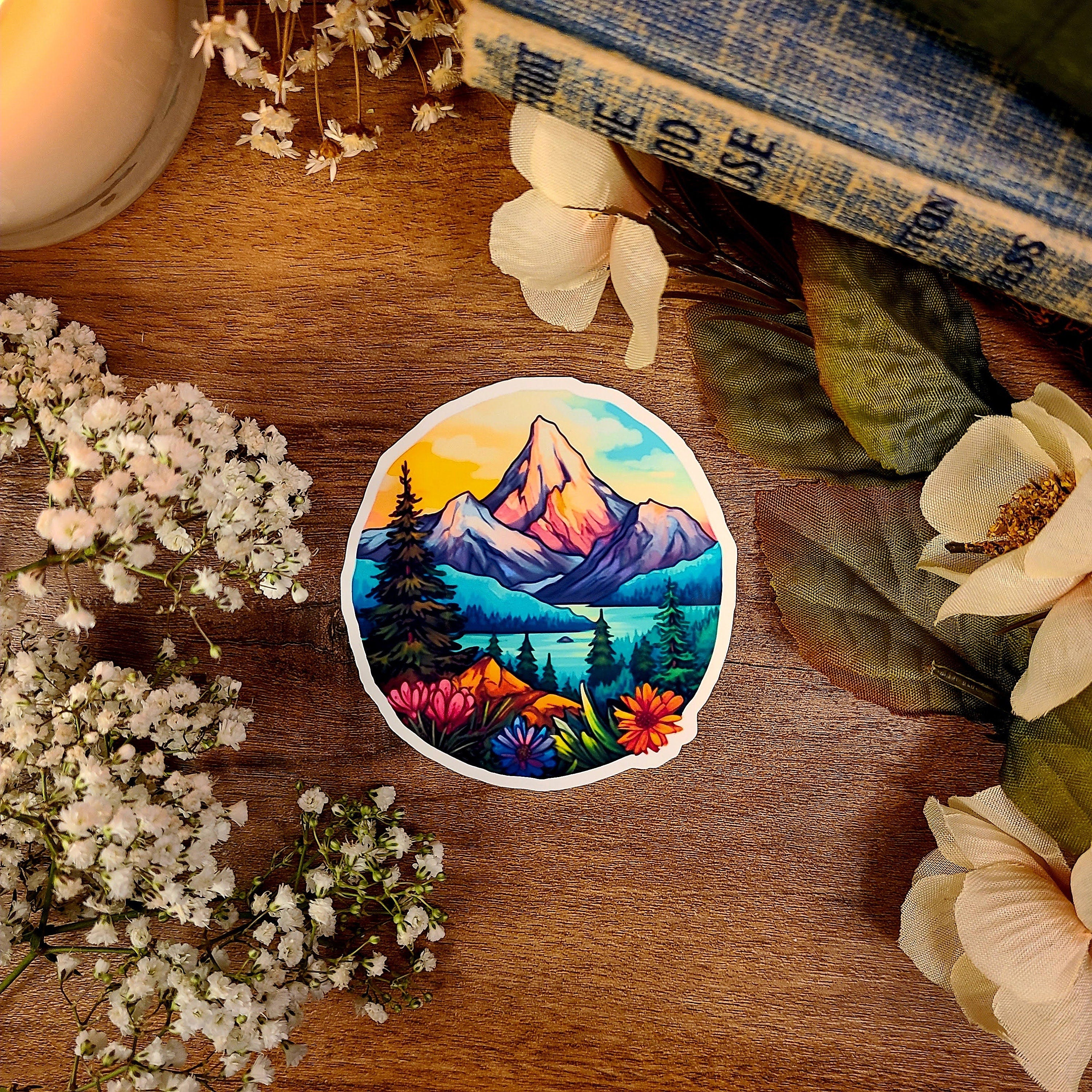 Camping, Outdoors Forest, Woods, Adventure, Wander Lust, Mountain Hiking, Into the Forest I Go, Gear, Sticker Decal Gift