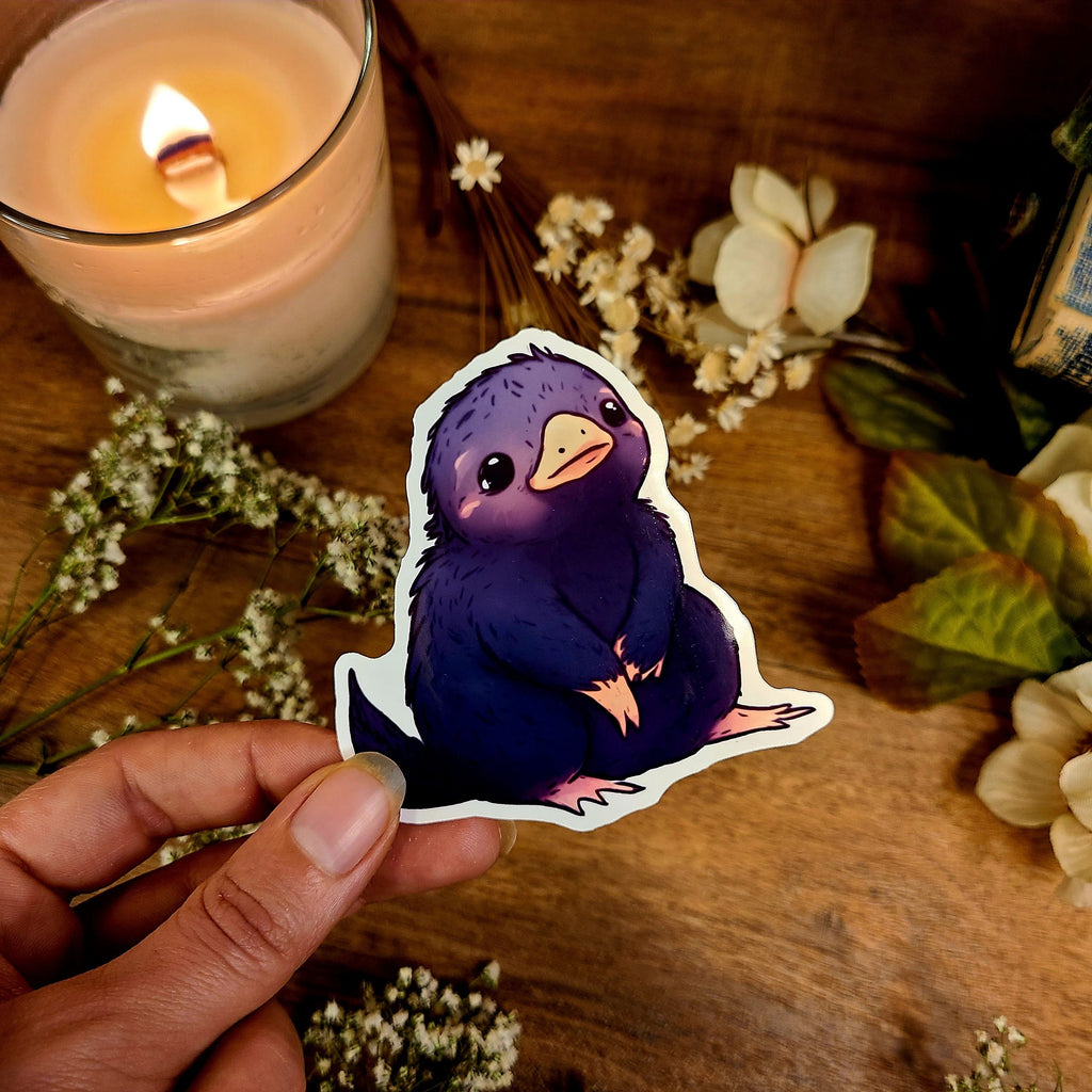 Adorable Magic Animal, Platypus, Magic Castle, Wizard and Witch, Acceptance Letter, Legacy, Vinyl Sticker Decal