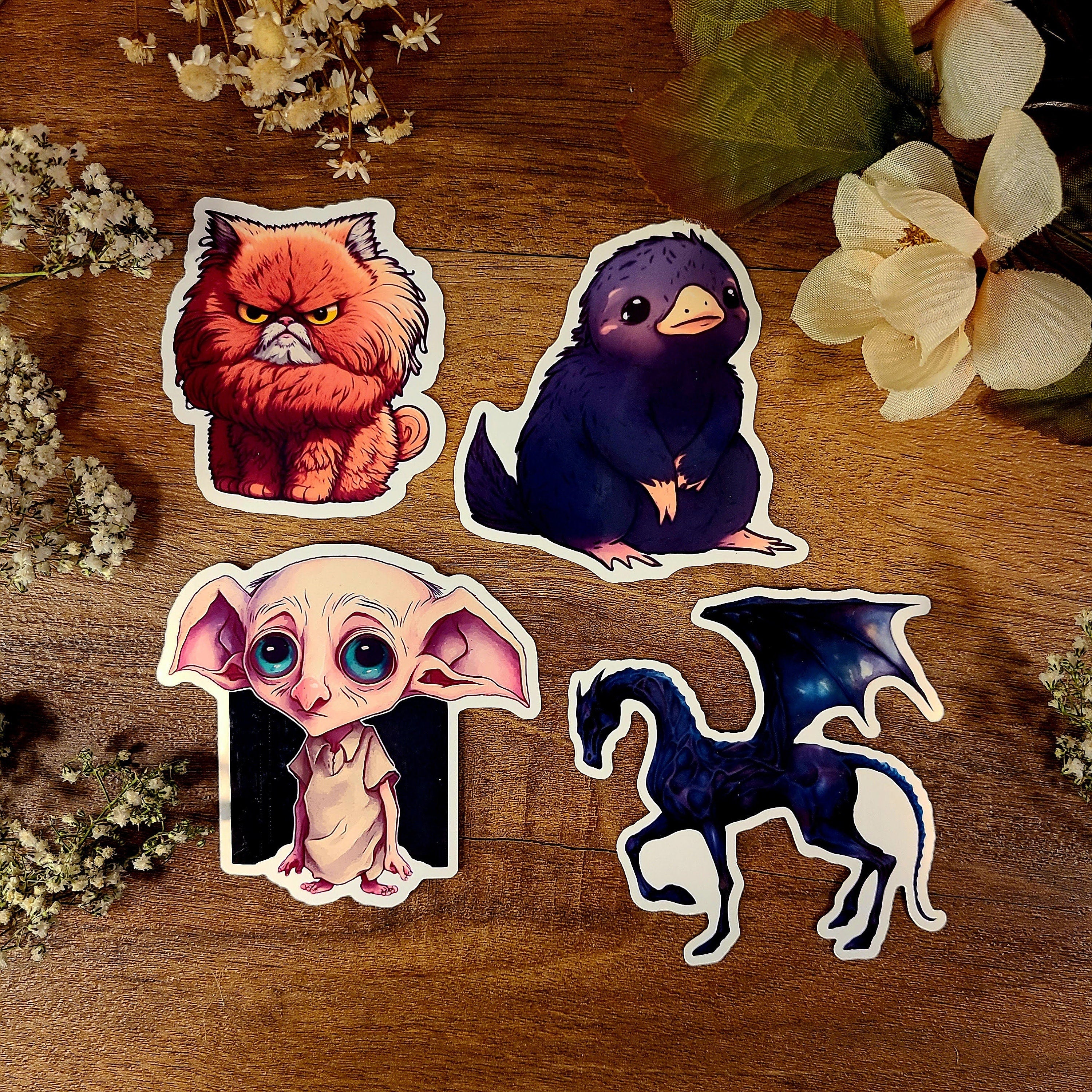 Adorable Magic Animal, Platypus, Magic Castle, Wizard and Witch, Acceptance Letter, Legacy, Vinyl Sticker Decal