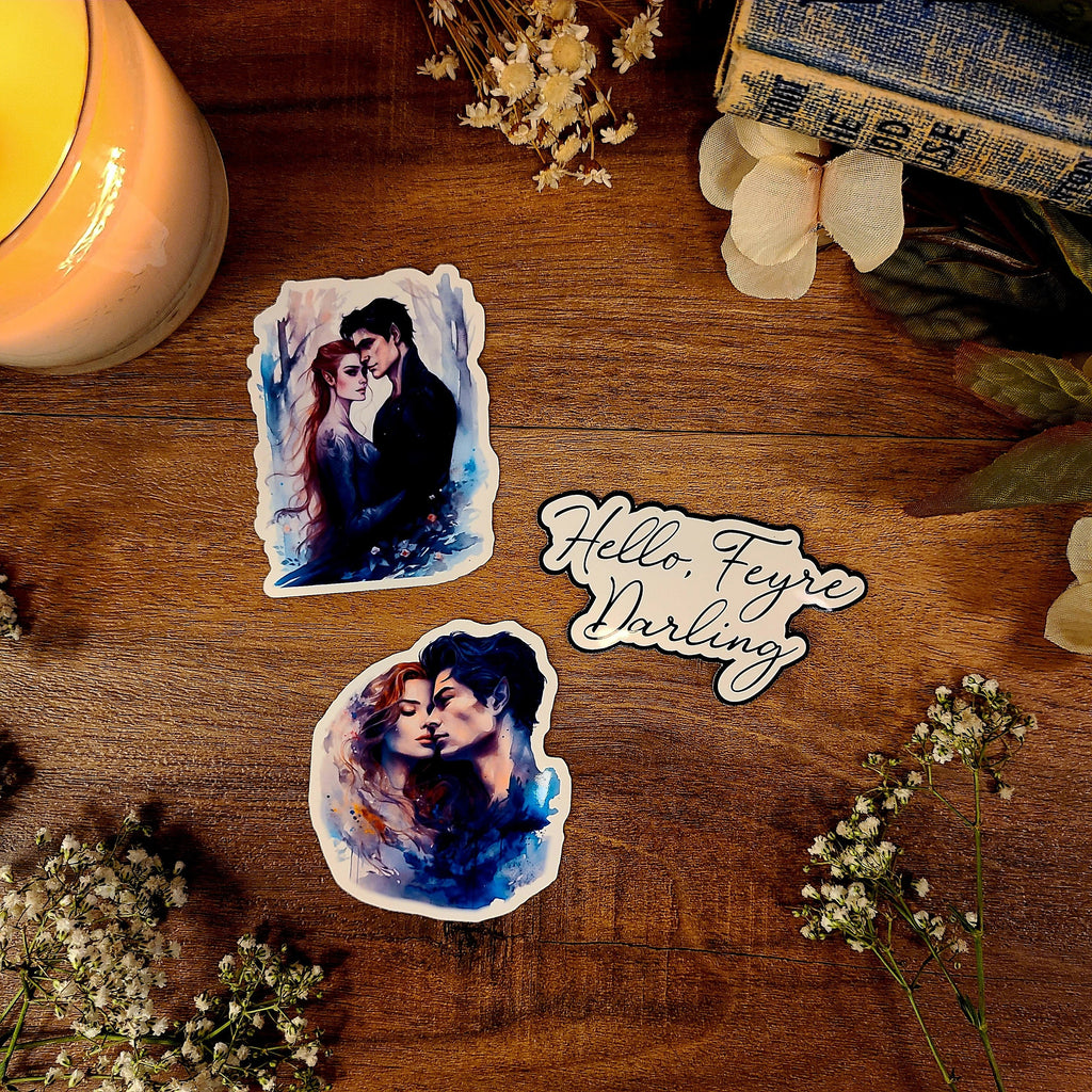 ACOTAR Feyre & Rhysand, Tattoos, A Court of Thorns and Roses, Night Court, Fae, Mist and Fury, Sarah J Maas, Vinyl Sticker Decal