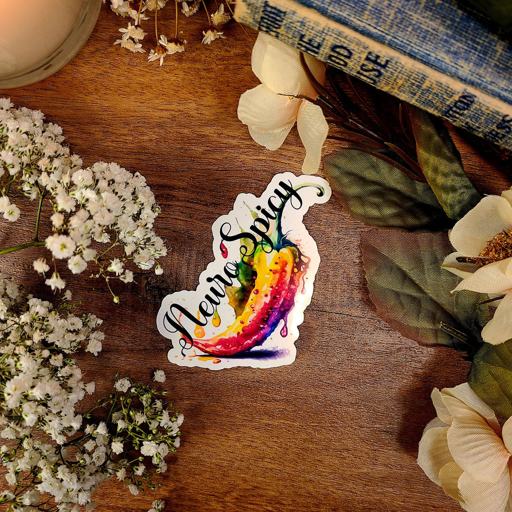 ADHD Sticker Set, Neurodivergent, Neuro Spicy, Mental Health, Autism, Vinyl Sticker
