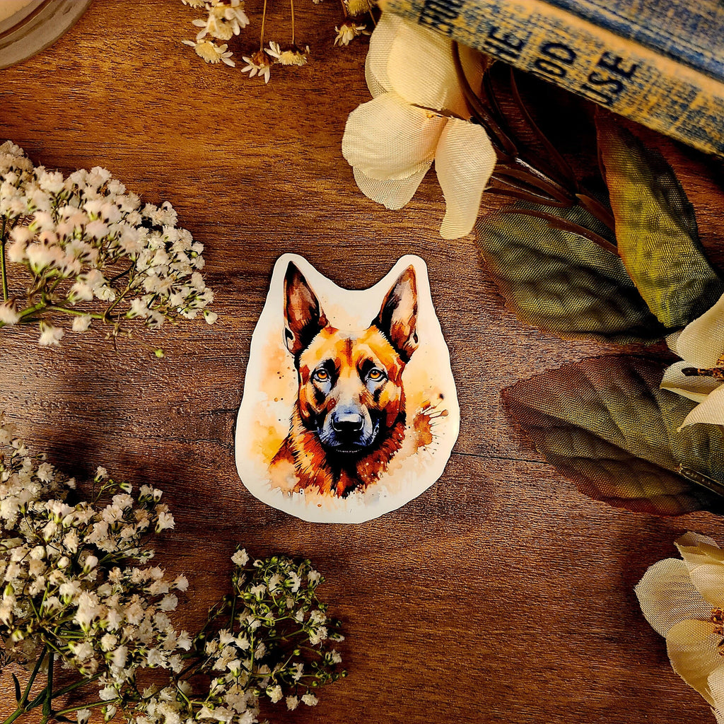 Belgian Malinois Dog, Belgian Sheepdog, Chien de Berger Belge, Fur Baby, Vinyl Sticker Decal