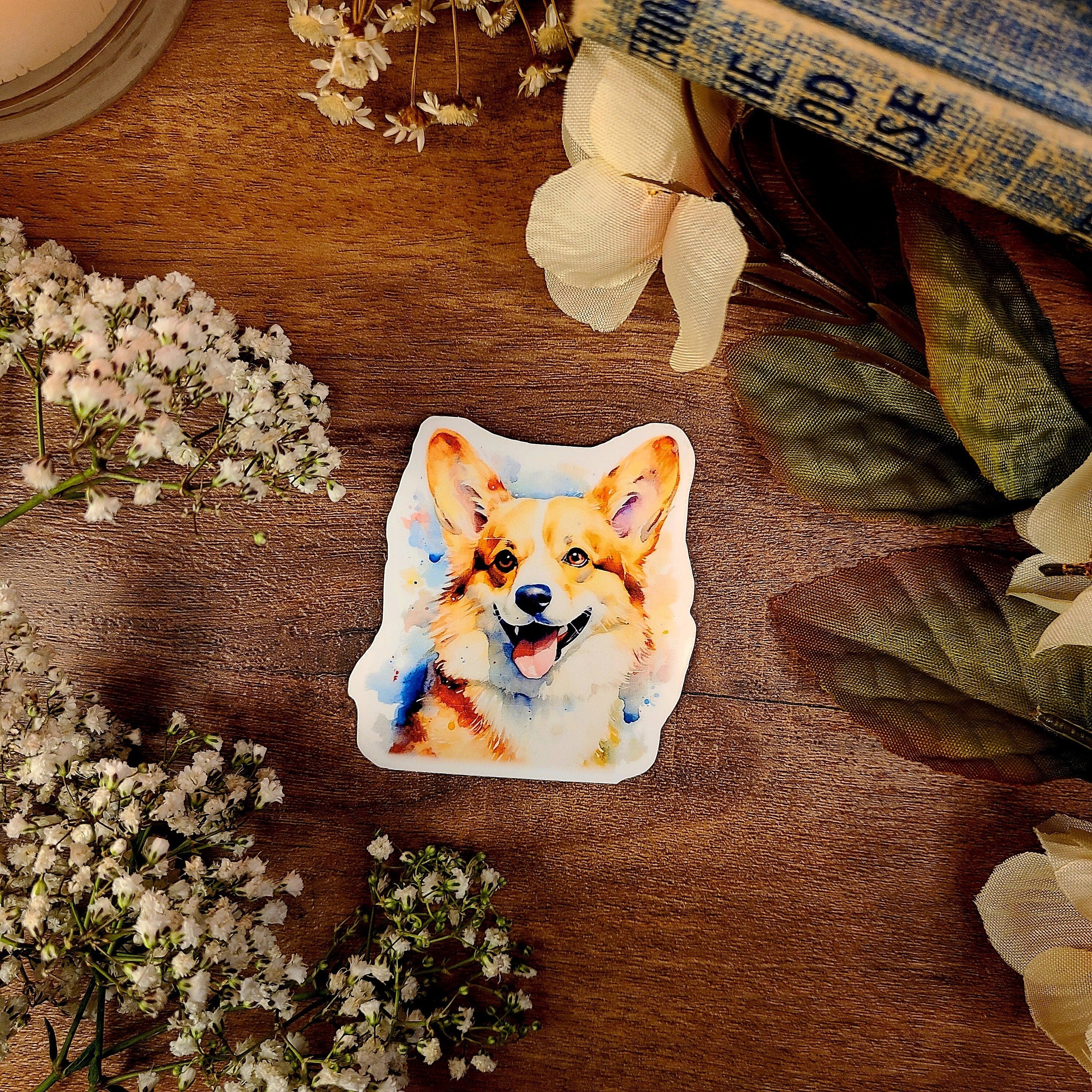 Corgi Dog, Welsh Corgi, Cardigan, Pembroke, Fur Baby, Vinyl Sticker Decal