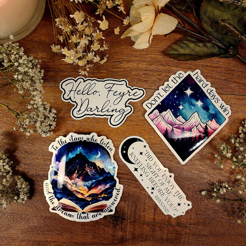 ACOTAR Hard Days, Velaris, City of Starlight, A Court of Thorns and Roses, Night Court, Feyre, Rhysand, Fae, Sarah J Maas, Vinyl Sticker