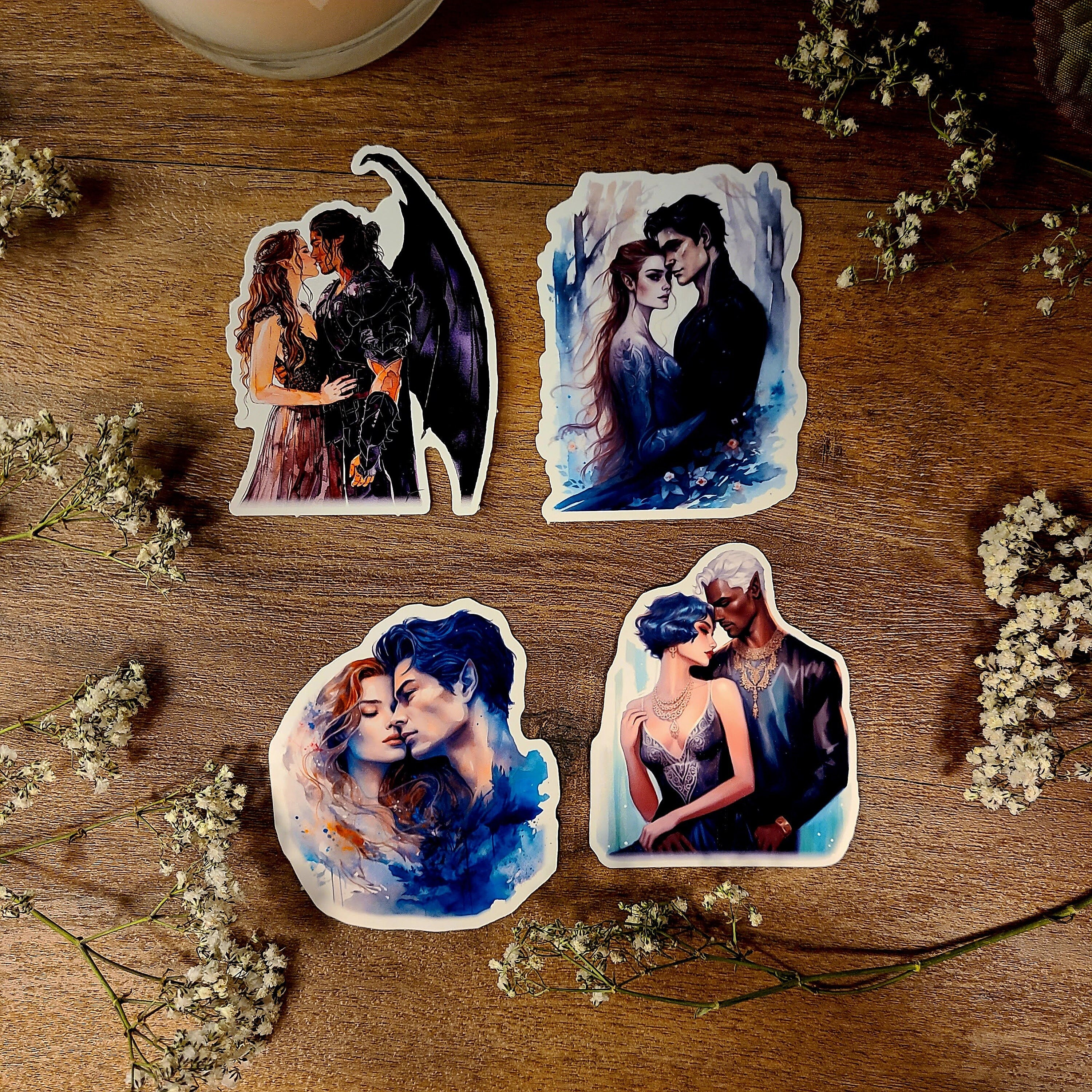 ACOTAR Cassian Nesta, Feyre & Rhys, A Court of Thorns and Roses, Night Court, Fae, Mist and Fury, Sarah J Maas, Vinyl Sticker Decal