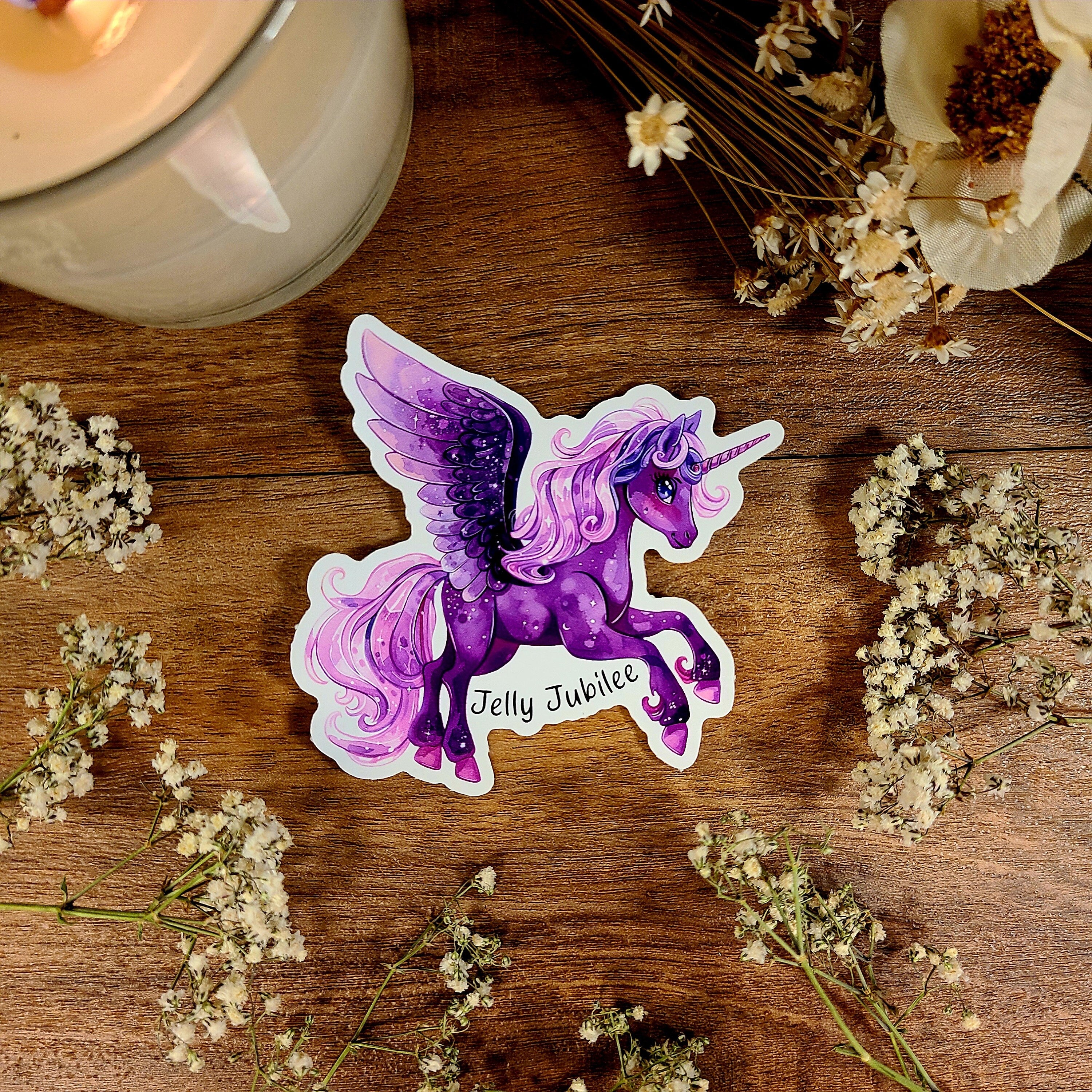 Crescent City Jelly Jubilee, Otter Post, Bryce Quinlan, Hunt Athalar, Danika Fendyr, Light it Up, Sarah J Maas, Magic, Vinyl Sticker