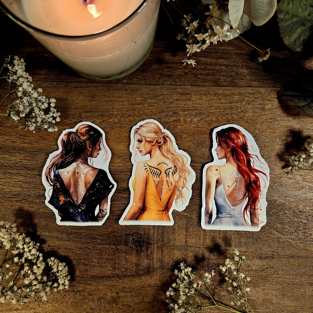 ACOTAR, Suriel Tea, Feyre, A Court of Thorns and Roses, Night Court Rhysand, Fae, Mist and Fury, Sarah J Maas, Vinyl Sticker Decal
