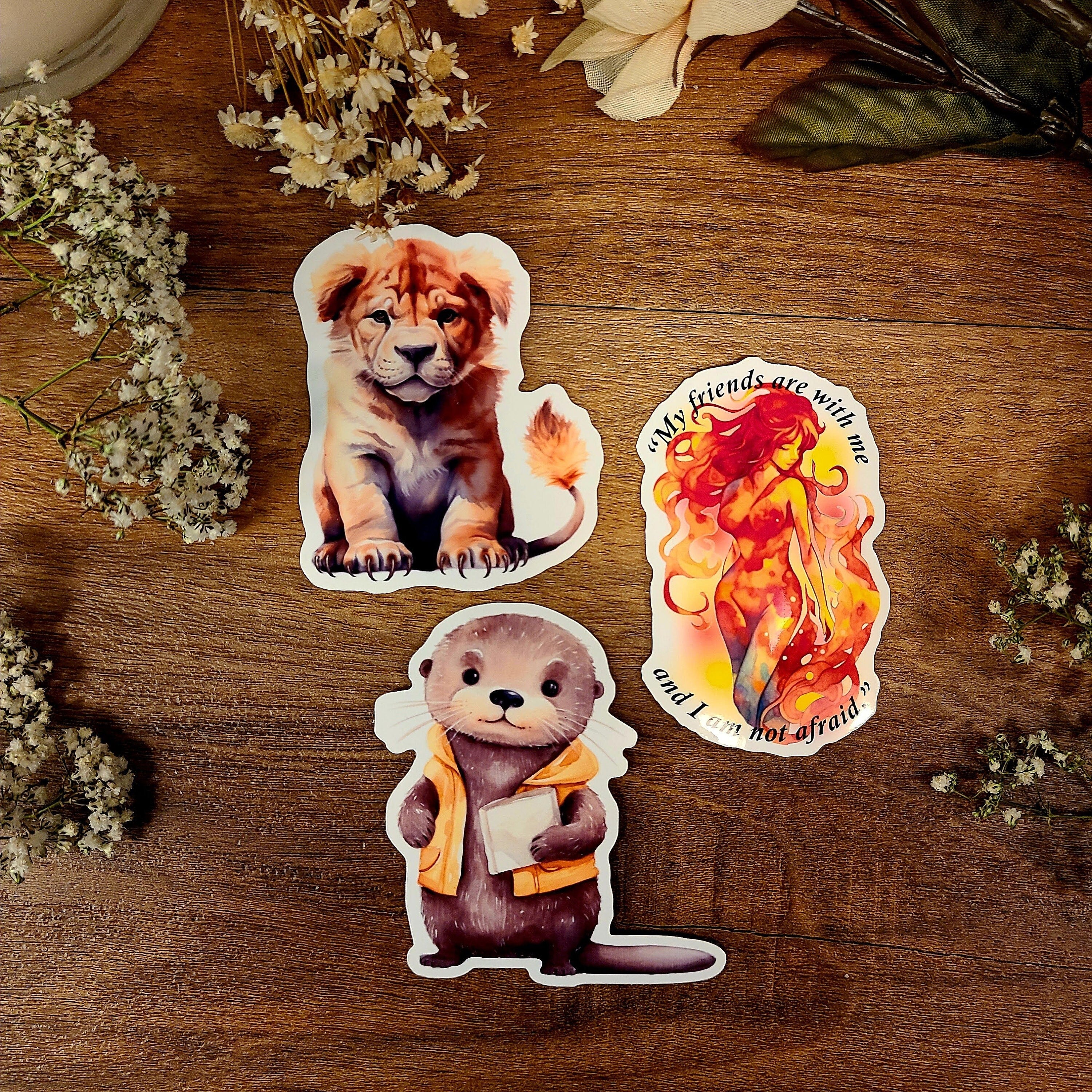 Crescent City Otter Mail Delivery, Syrinx, Bryce Quinlan, Hunt Athalar, Danika Fendyr, Light it Up, Sarah J Maas, Midgard, Vinyl Sticker