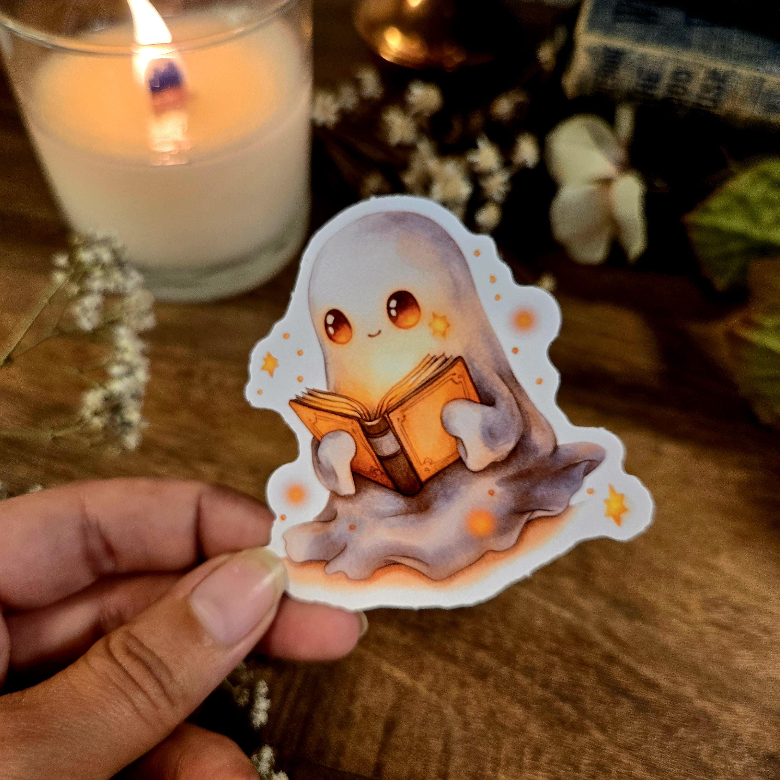 Bookish Ghost, Halloween Pumpkin, Spooky Season, Witches Hat, Witch, Skeleton, Black Cat, Trick or Treat, Happy Halloween, Vinyl Sticker